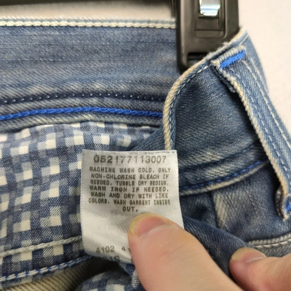 Levi's 511 Skinny Jeans Mens 31x31.5 Blue Y2K Zip‎ Pocket Stretch Denim Grunge
